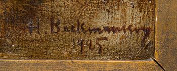 Hugo Backmansson, The Artist at work.