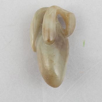 A group of three Chinese stone charms, 20th century.