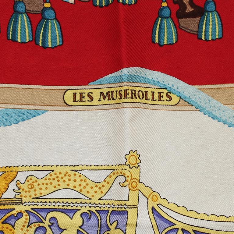 SCARF, siden, "Les Muserolles", Christiane Vauzelles, Hermes, Paris, 1900-talets fjärde kvartal.