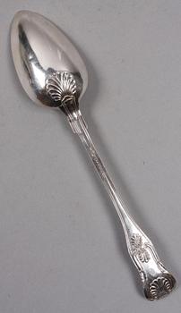 RAGUSKED, silver, Gustaf Theodor Folcker, Stockholm. 1852. Vikt ca 110 gram.