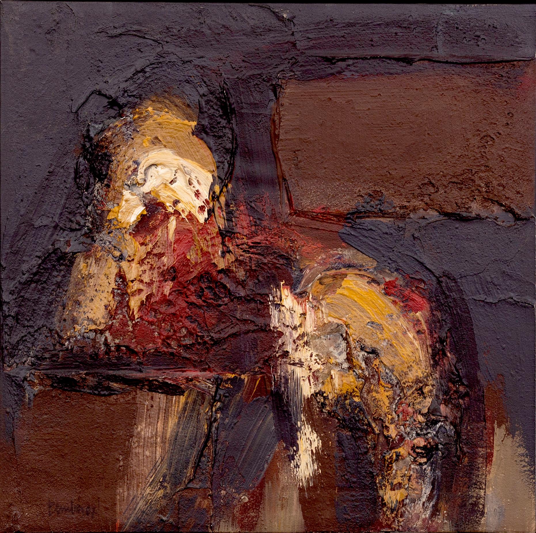 AGUSTÍ PENADÉS, a signed and dated mixed media on canvas.