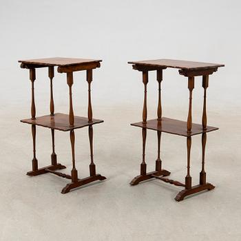 Side tables, 2 pcs, mid 19th century.
