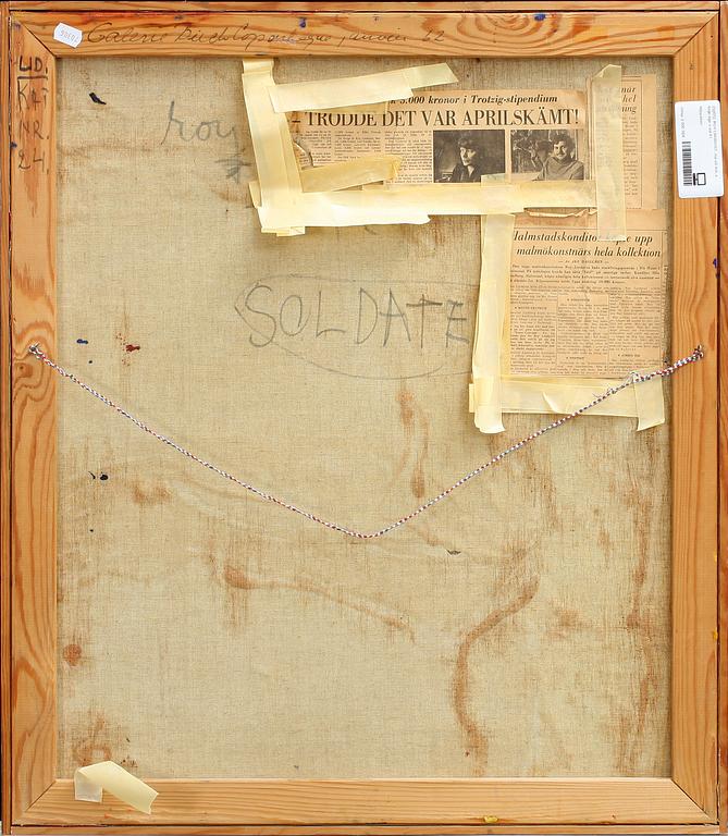 ROY LINDQVIST, olja på duk, a tergo sign o dat 61.