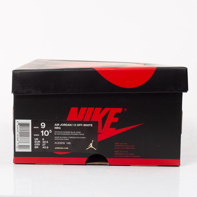 Nike X Off White, Air Jordan X Off White NRG, sneakers, storlek eur 42,5 / Us 9.