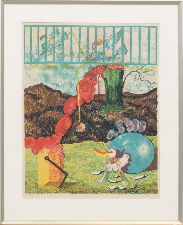 THORMOND LARSEN, litograph in colour, 2 pcs, signed and numbered,