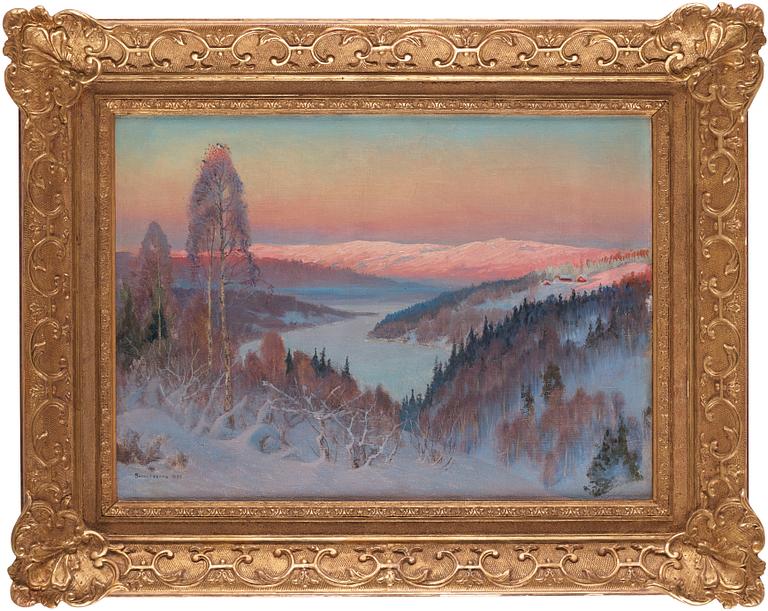 Anshelm Schultzberg, Winter landscape.