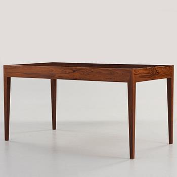 SEVERIN HANSEN, attributed to, a palisander desk, Denmark 1960's.