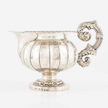 A silver creamer by Gustav Möllenborg Stockholm 1836.