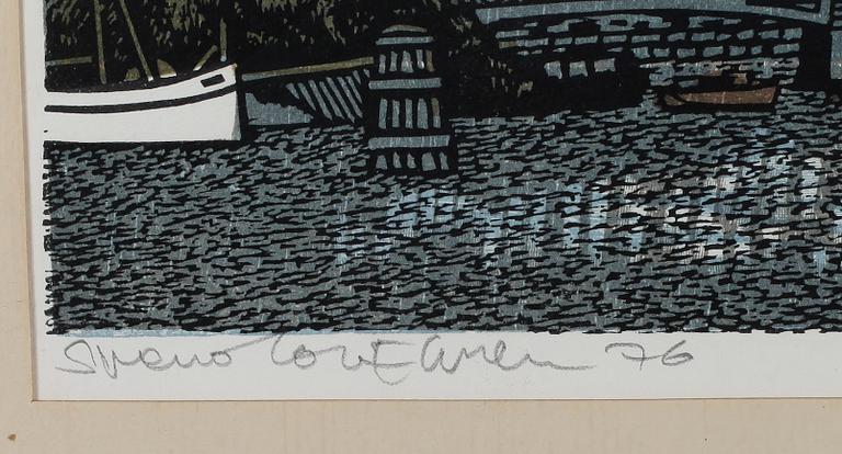 SVENOLOV EHRÉN, 2 st, färglitografier, signerade, daterade -76 och -96 samt numrerad 341/360 och 49/250.