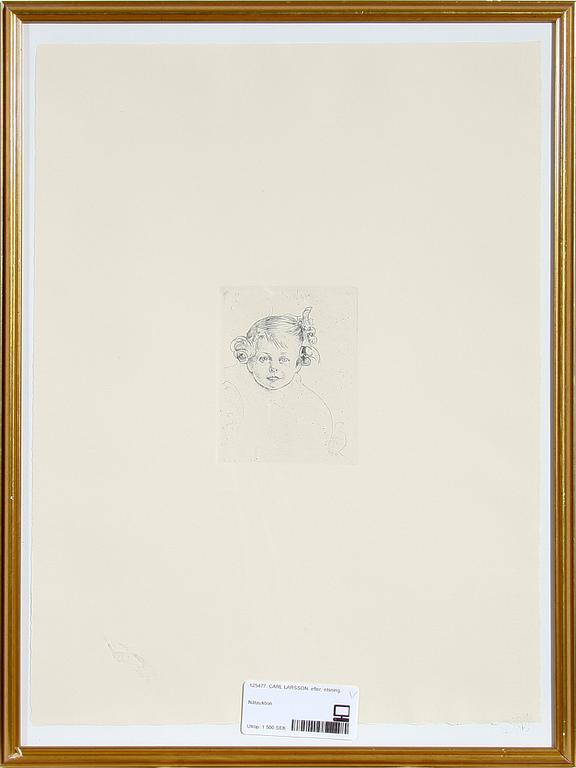 CARL LARSSON, efter, etsning. Osign.