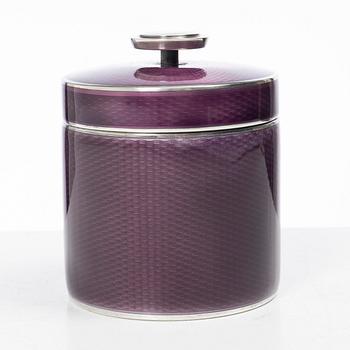 David Andersen, lockask, sterlingsilver och emalj, Norge, 1900-talets mitt.