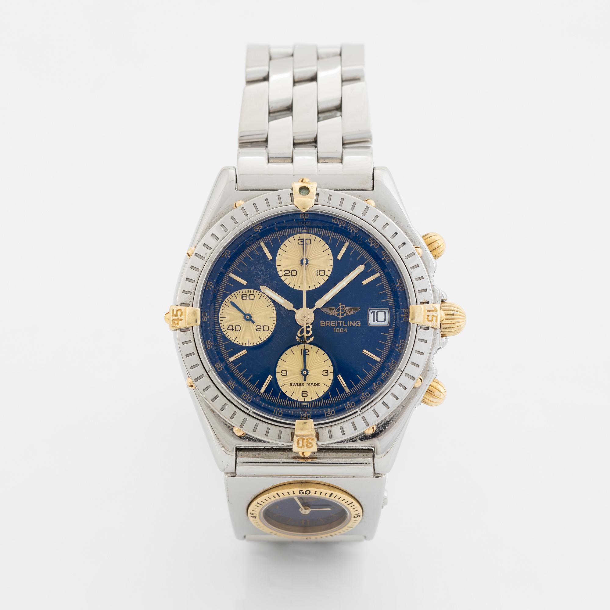 Breitling, Chronomat, chronograph, wristwatch, 39 mm.