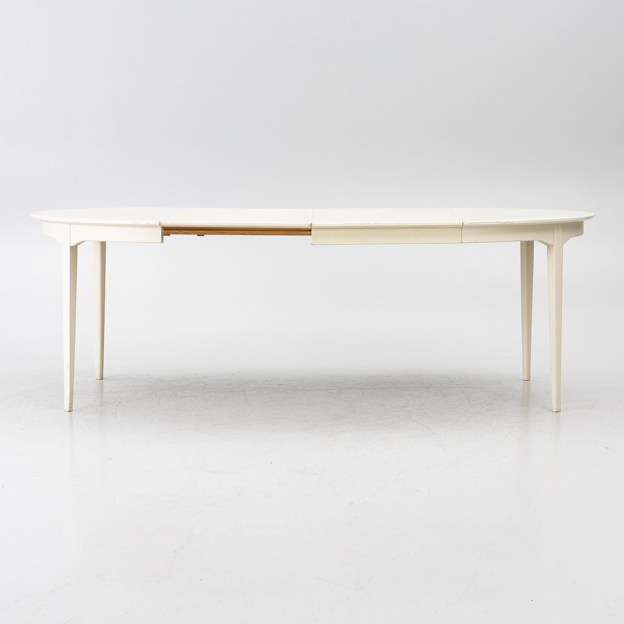Carl Malmsten, Dining set, “Talavid”, dining table and 6 chairs, Waggeryds Möbelfabrik AB.
