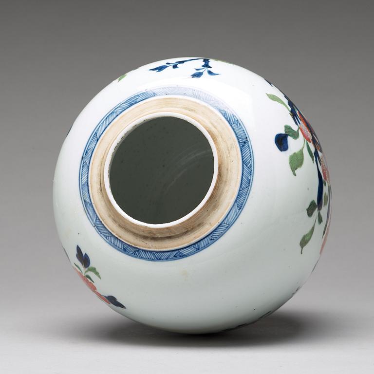 A famille rose ginger jar, Qing dynasty, 18th Century.