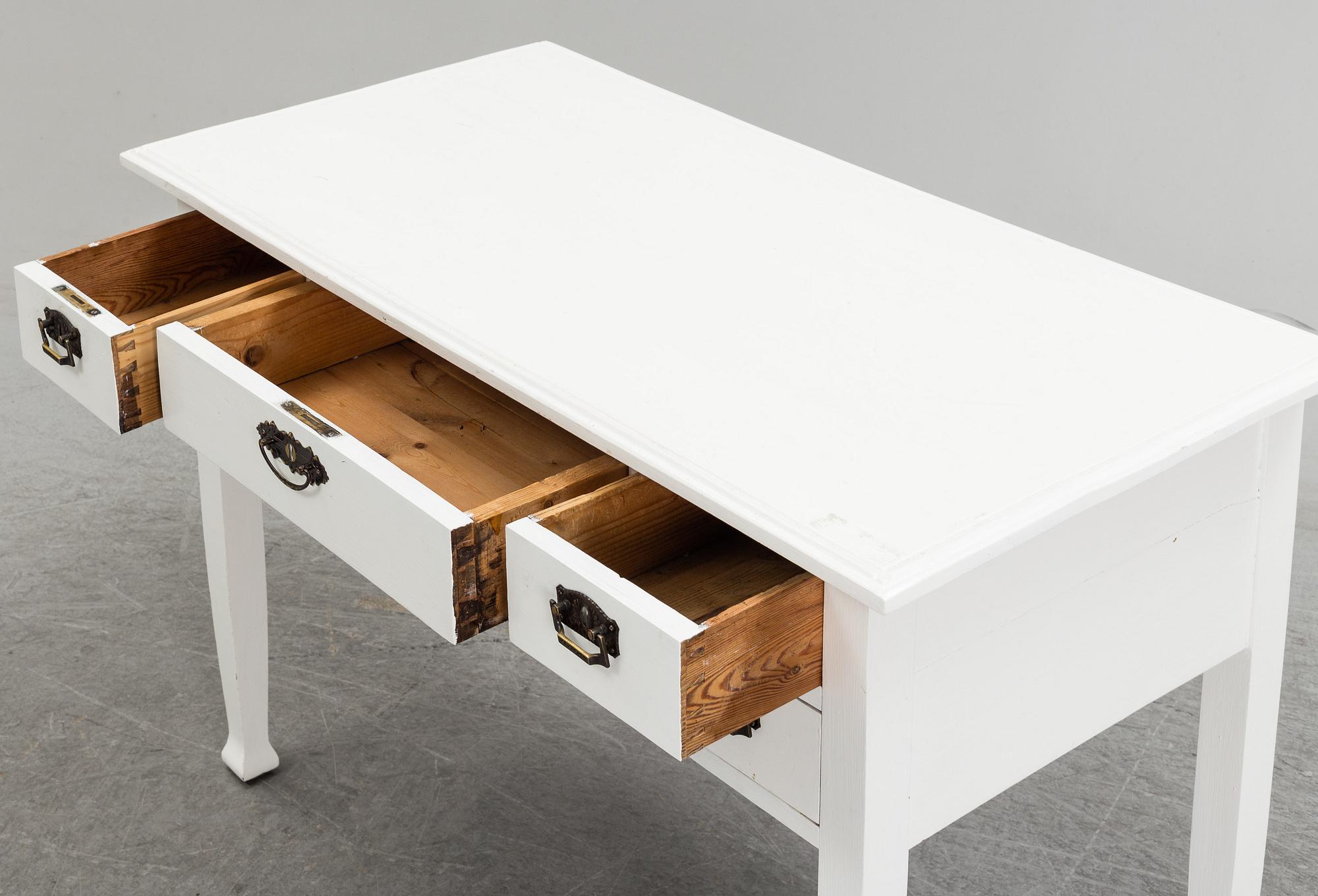A painted desk, early 20th Century.