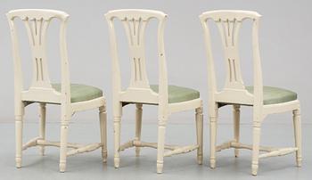 STOLAR, 3 st, gustavianska, Erik Öhrmark, Stockholm, 1700-talets slut.