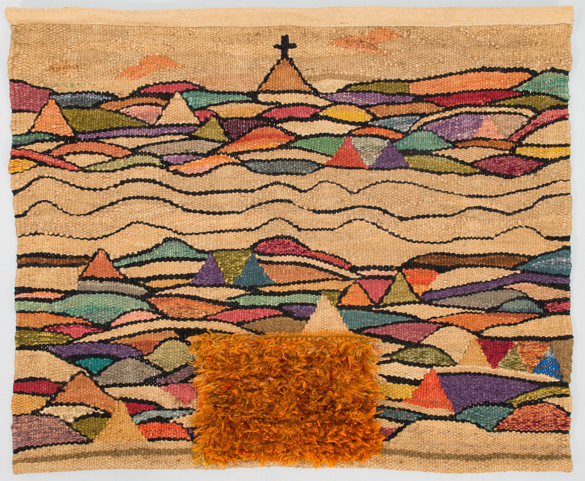 PIRJO HOPEA, textile. Circa 101 x 82 cm.