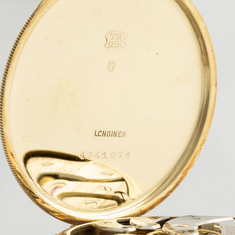 Longines, "E.Somazzi Lugano", dress pocket watch, 45 mm.