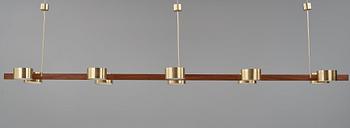 Hans-Agne Jakobsson, a large model ”T 261/10”, ceiling lamp, probably made to order, Hans-Agne Jakobsson AB, Markaryd, 1950-60s.