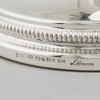 ERIC LÖFMAN, ljusstakar, fyra st, silver, MGAB Uppsala, 1959-1975.