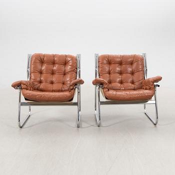 John-Bertil Häggström, armchairs, a pair, "Borkum", IKEA, 1970s.