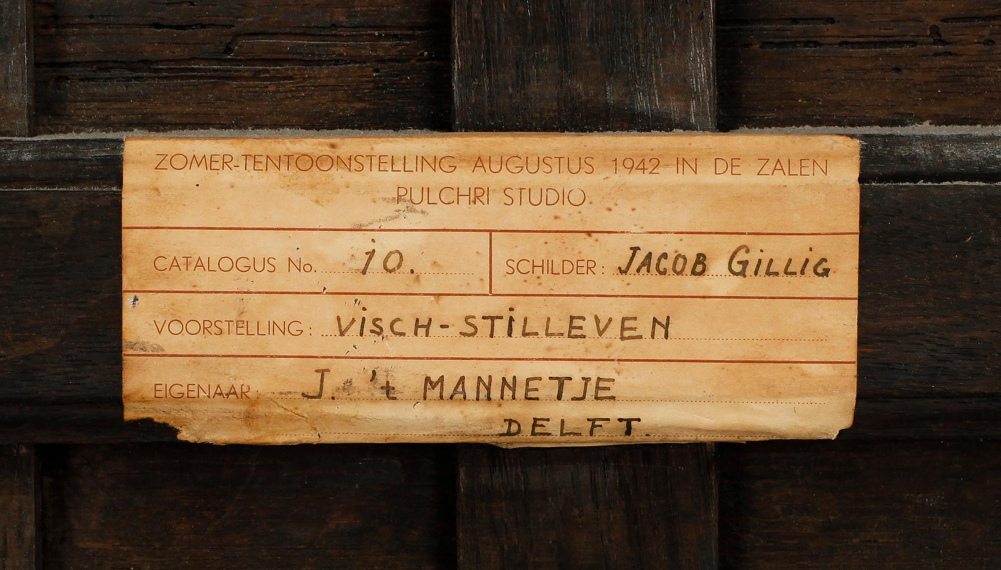 JACOB GILLIG, tillskriven, olja på parketterad pannå,  otydligt signerad  och daterad 1676?.