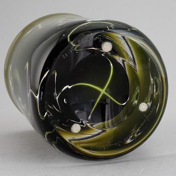Ingeborg Lundin, vas, glas, Ariel, "Ansikten", Orrefors 1986.