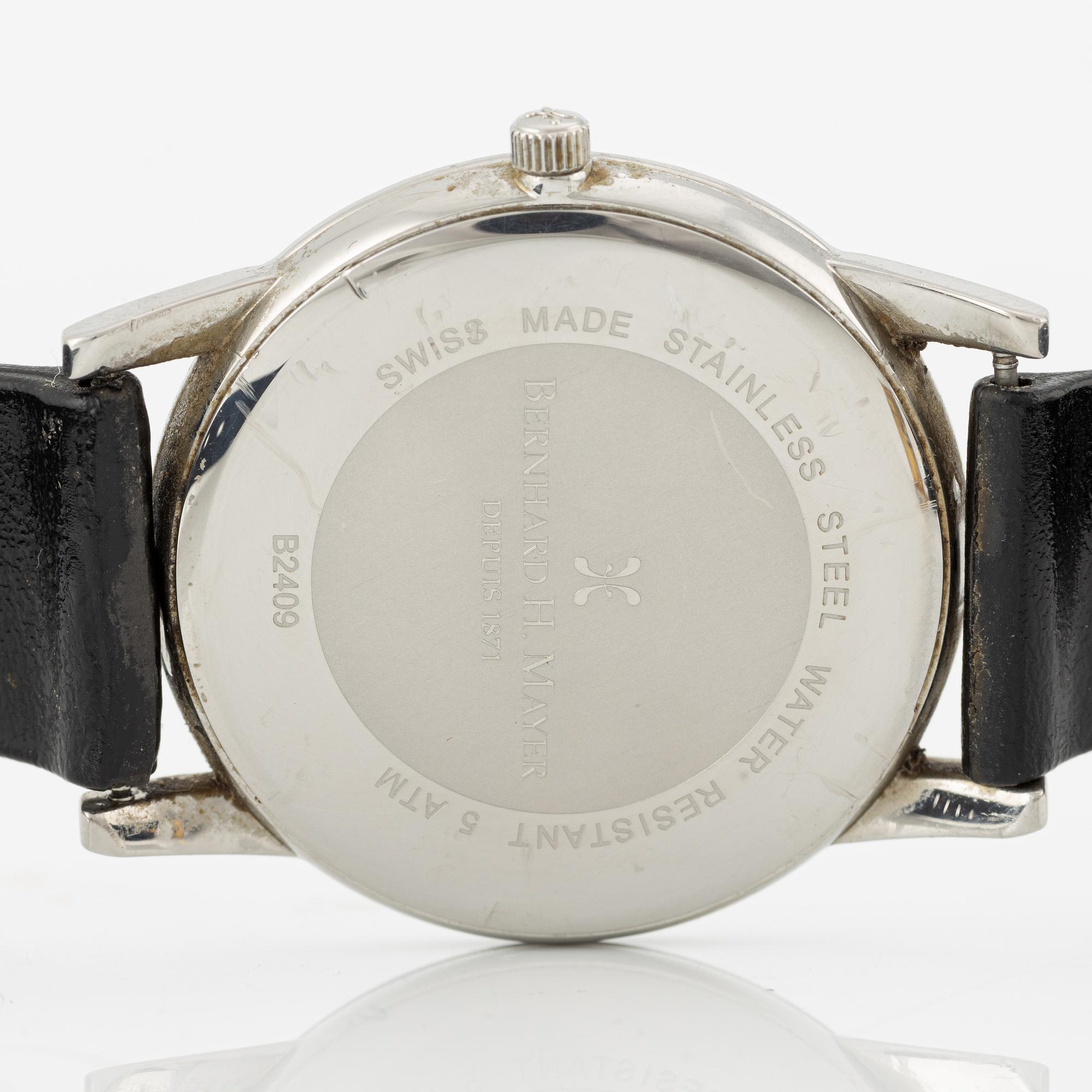 Bernhard H. Mayer, Ultra Slim - Series II, wristwatch, 37 mm.
