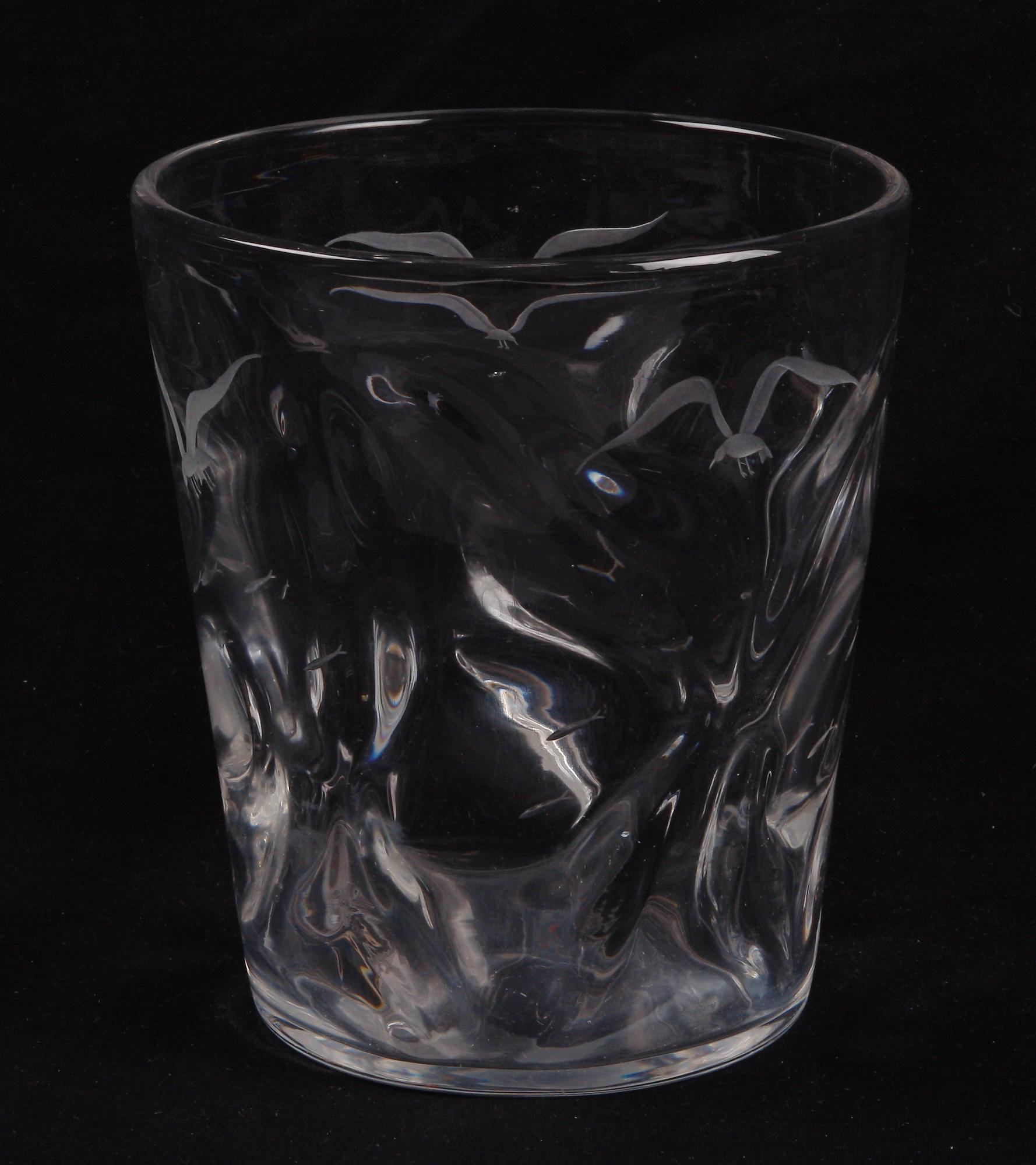 VAS, glas, Vicke Lindstrand, Orrefors, 1934.
