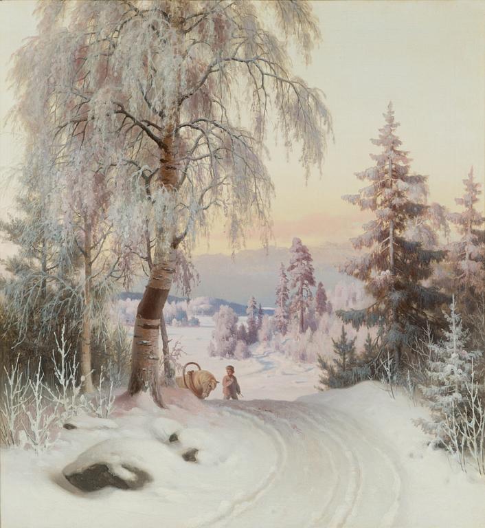 Ferdinand von Wright, Winter landscape.