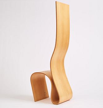 Caroline Schlyter, a chair, "Lilla h (Little h)", ed. 18/20, Forsnäs, Sweden 1991.