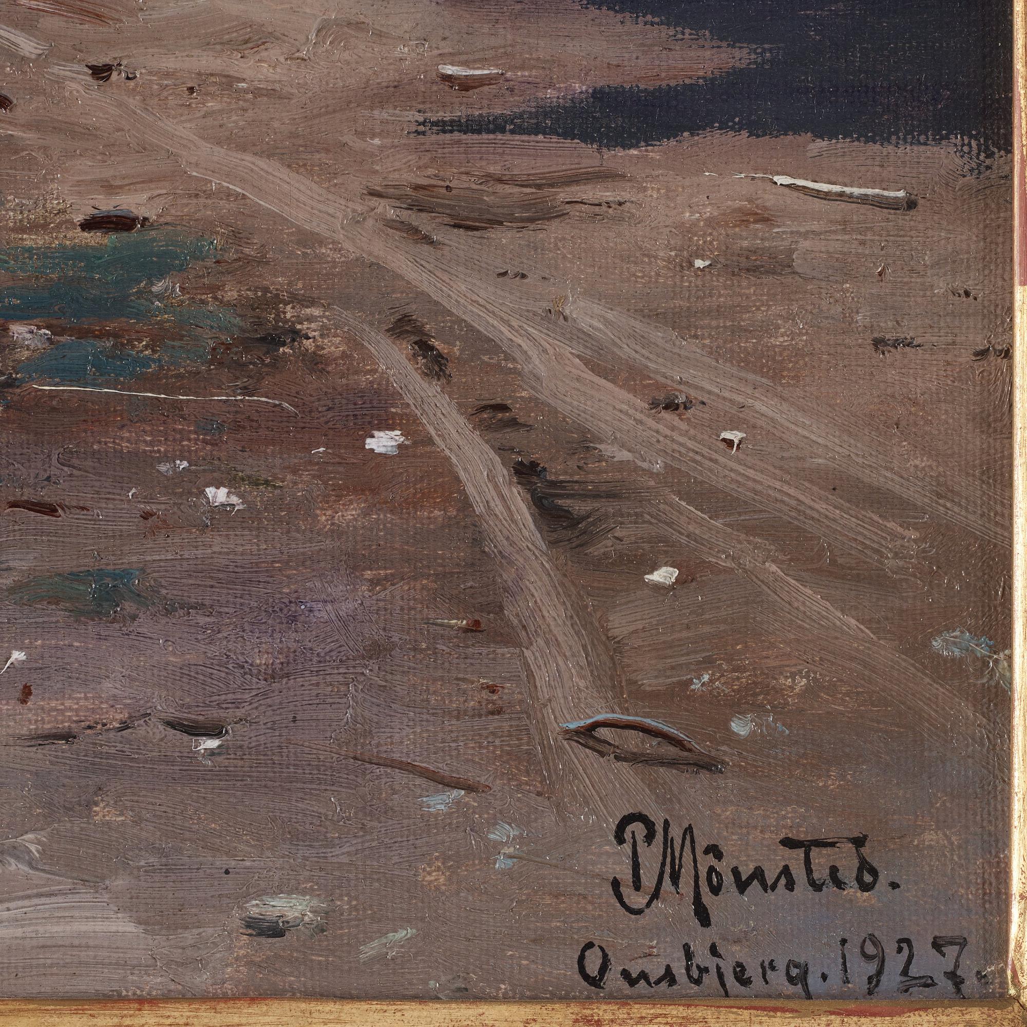 Peder Mork Mönsted, "Gade i Landsbyen, Onsbjerg" (Samsö).