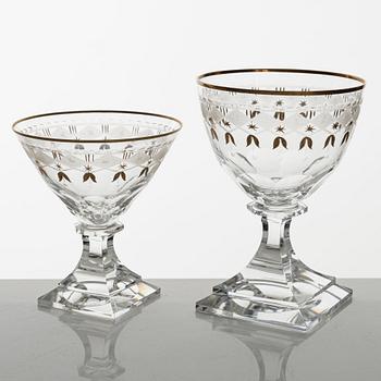 A 35 piece Swedish Kosta 'Odelberg Junior' glass service, 20th century.