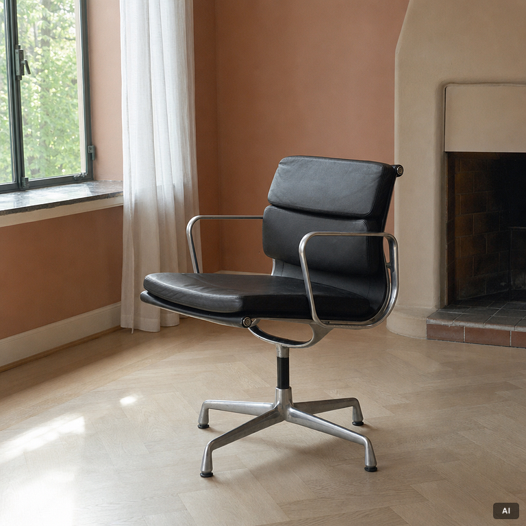 Charles & Ray Eames, Office chair, “EA208 Soft Pad Chair”, Vitra.