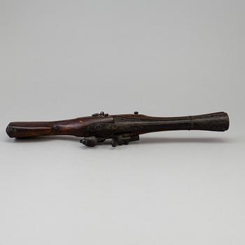 TROMBONPISTOL, Flintlås, 1800-talets första hälft.