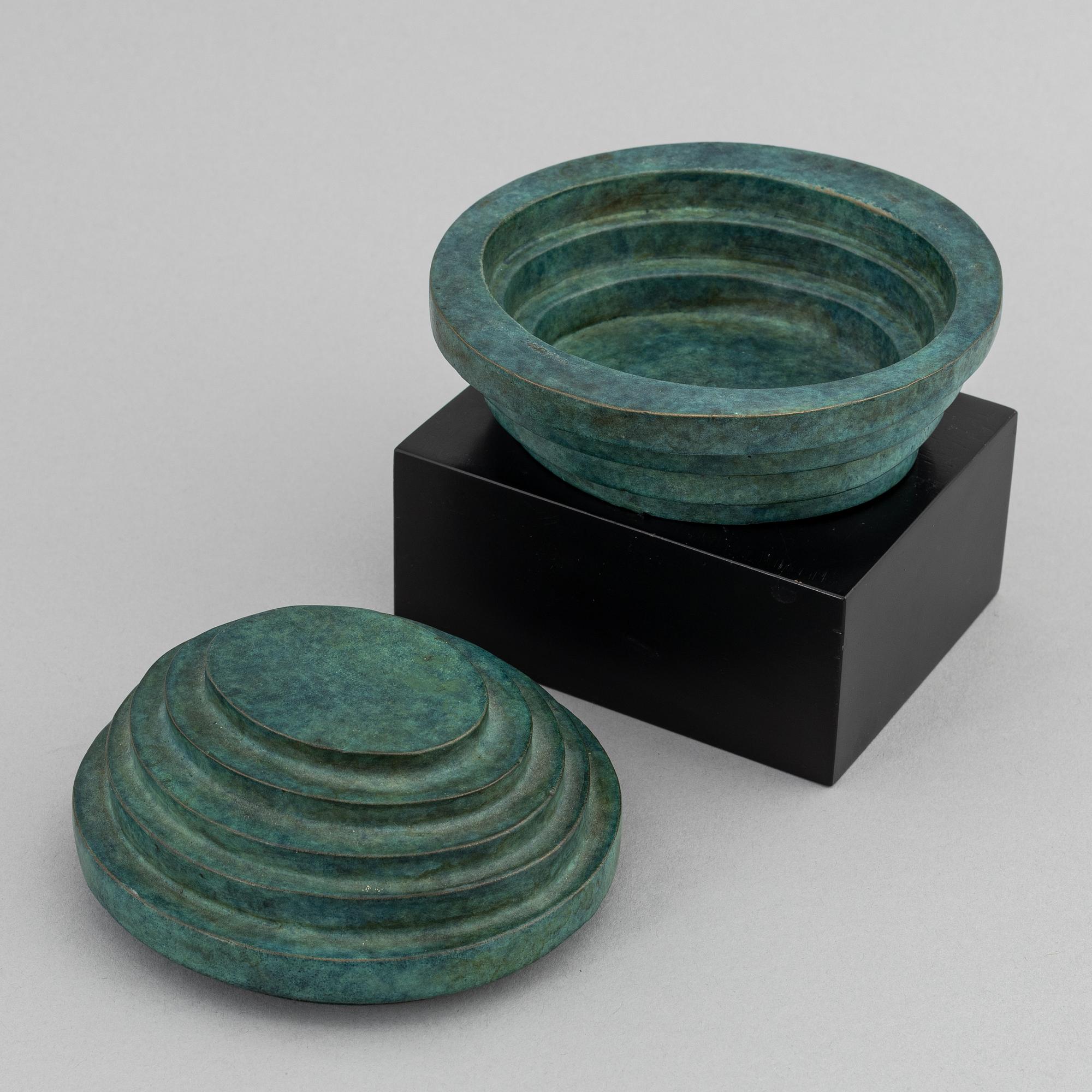 Bo Andersson, skulptur, signerad. Total höjd 12 cm (inkl bas).