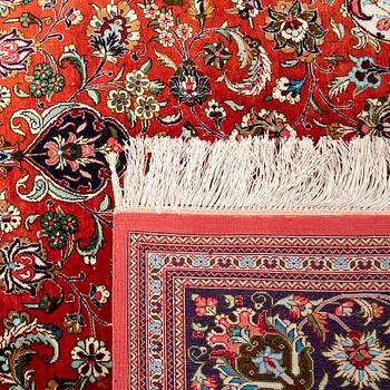 Rug, Ghom, silk, approx. 210 x 130 cm.