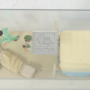 Tintin, samlarfigurer ca 25 delar, Hergé Moulins Art.