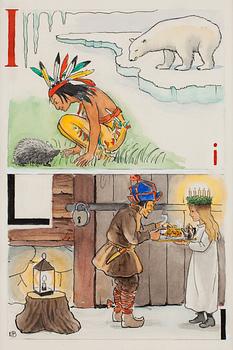 52. Elsa Beskow, "I-Indian och L-Lucia".