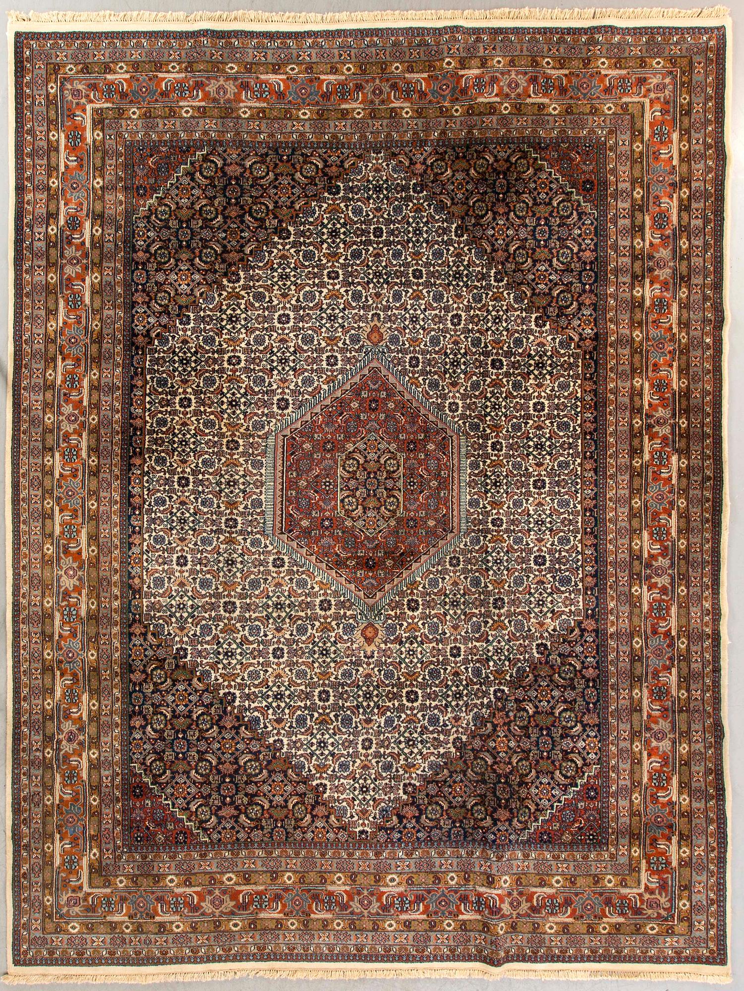 A semiantique Bidjar carpet ca 350 x 263 cm.