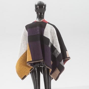 PONCHO, "Colour Block Check Blanket Poncho", Burberry.