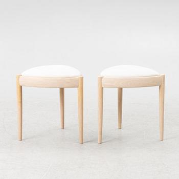 Kai Kristiansen, pallar, ett par, "Uni", Miyazaki Chair Factory, Japan.