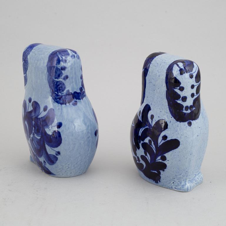 Lisa Larson, four stoneware figurines, Gustavsberg.