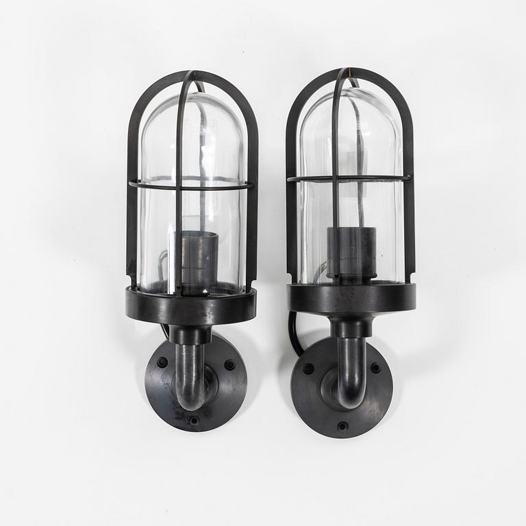 Wall lamps, a pair, Tekna, "Nautic", Docklight Wall.