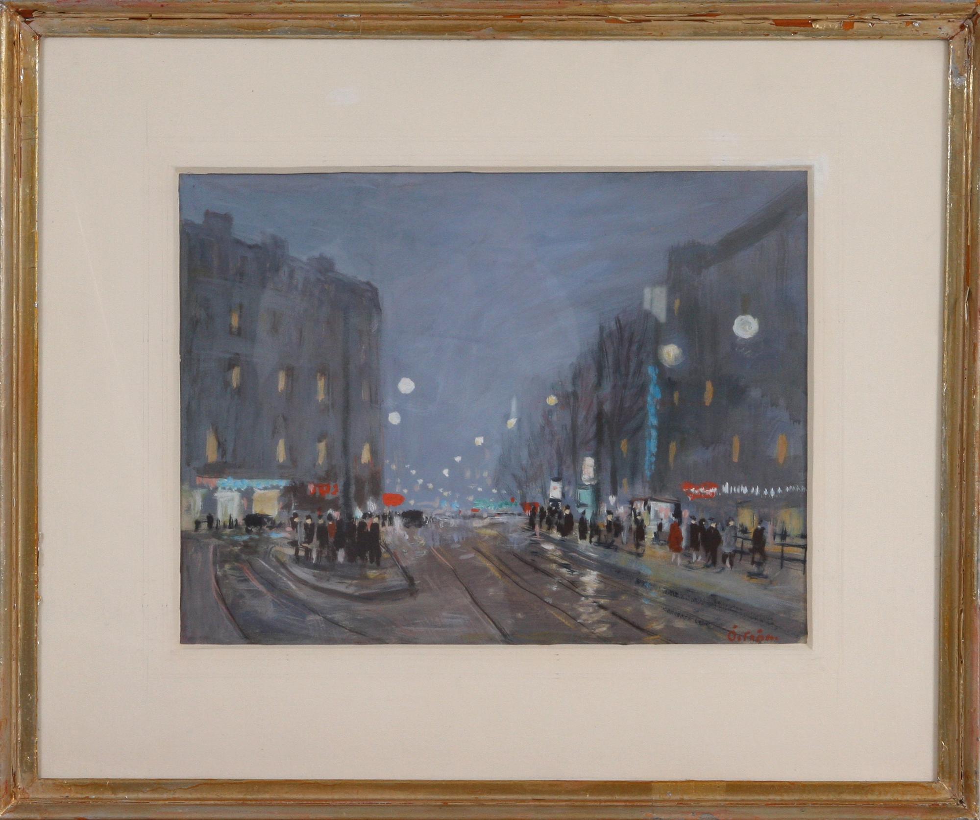 ÖSTRÖM, FOLKE, blandteknik, sign.