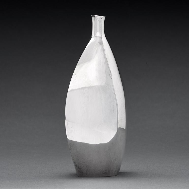 Carl Nyströmer, a sterling silver vase, Stockholm 1961.