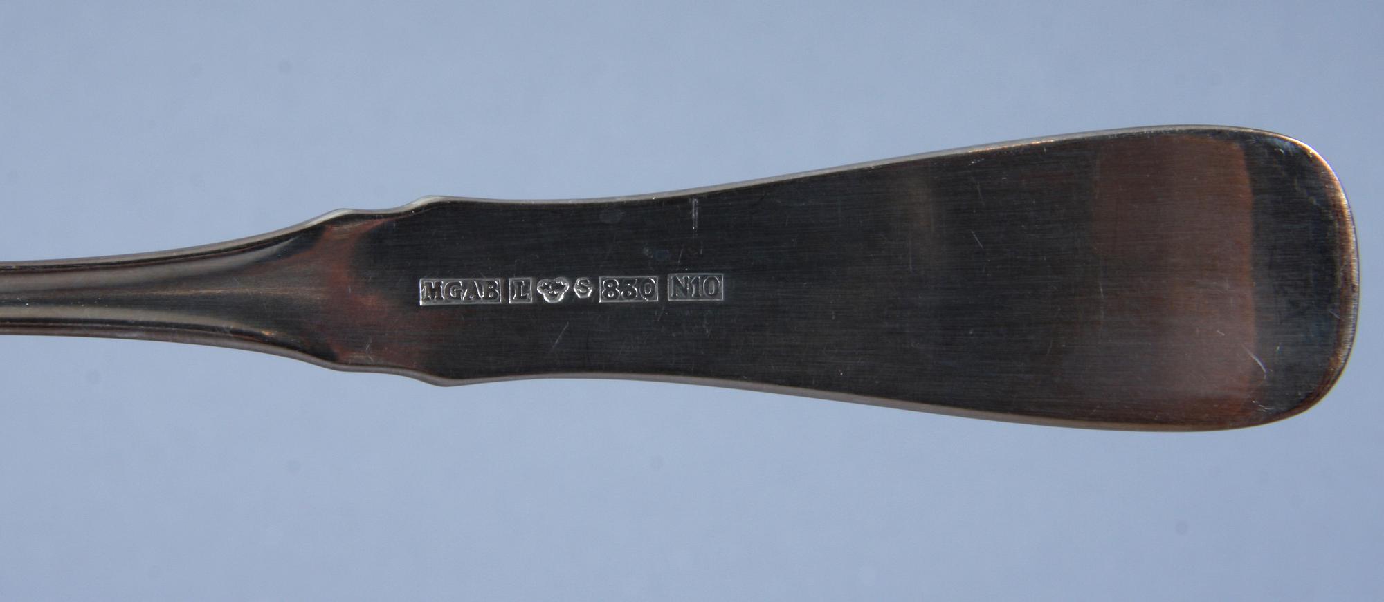 BESTICK, 24 delar, silver, "Uppsala", Eric Löfman, MEMA, 1987-89.