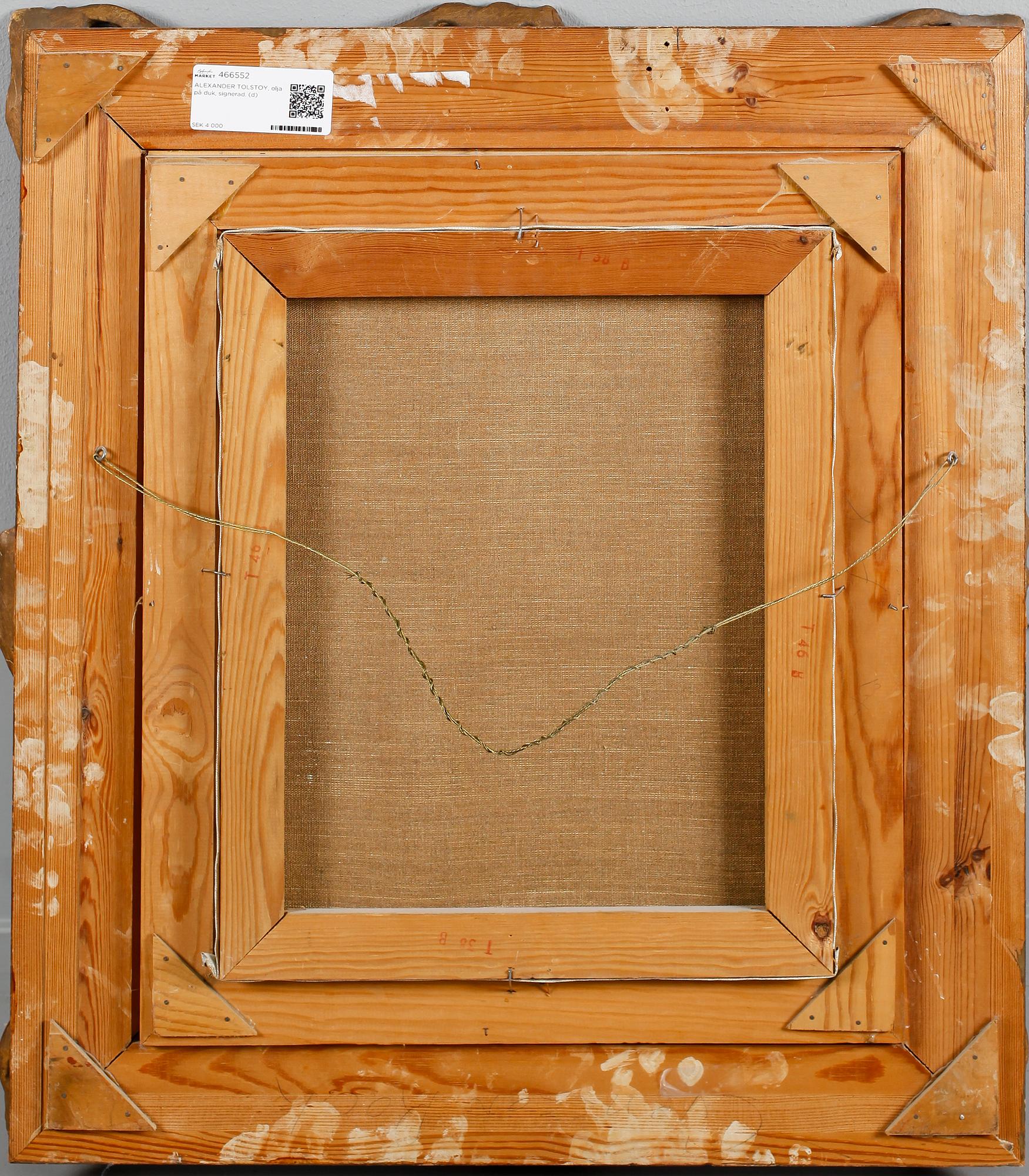 ALEXANDER TOLSTOY, olja på duk, signerad.