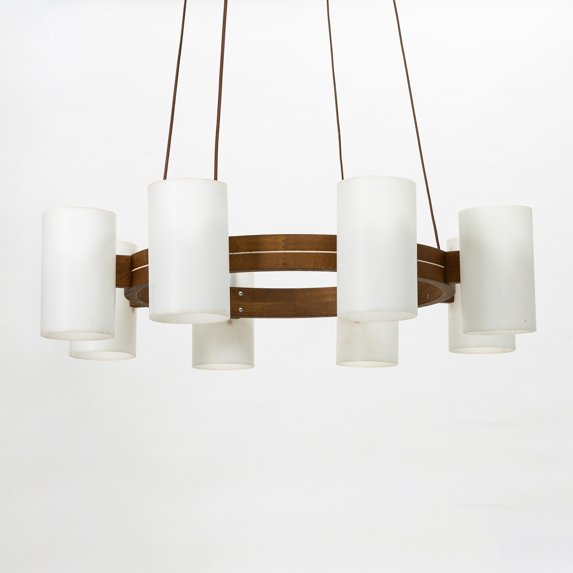 A "587 cylinder" ceiling lamp by Uno and Östen Kristiansson from Luxus.