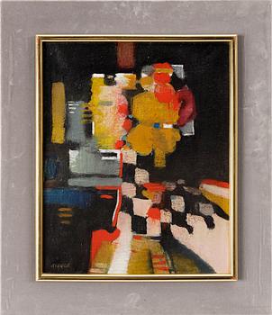 Roland Bierge, "Bouquet au damier".